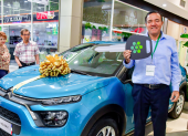 Rolando Ochoa, ganador de un Citroën C3 You 0 kilómetros cero kilómetros.