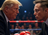 Elon Musk y Donald Trump intercambian acusaciones y amenazas en tiempo real.