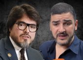 El ministro de Gobierno, José De La Gasca, y el alcalde de Guayaquil, Aquiles Álvarez.