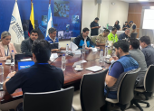 Autoridades de Guayaquil se reunieron en Segura EP para coordinar acciones contra la delincuencia.