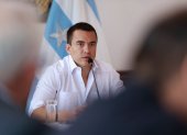 El presidente ecuatoriano Daniel Noboa Azín.