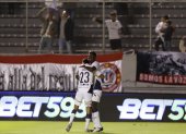 Alejandro Cabeza marcó el gol del triunfo de Liga de Quito.