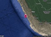 Imagen referencial sobre la zona del sismo.
