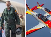 El rey de España, Felipe VI, probando los nuevos aviones de adiestramiento que también usará la princesa Leonor en su formación en la Fuerza Aérea española