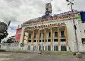 La fachada exterior del Estadio Olímpico Atahualpa, ubicado en Quito.