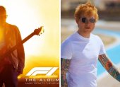 Ed Sheeran en la portada para Drive y en la grabación del videoclip de la canción