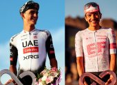Isaac del Toro y Richard Carapaz se subieron al podio del Giro de Italia 2025.