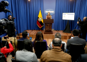 Carolina Jaramillo, vocera del Gobierno de Ecuador, este 23 de junio de 2025.