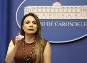 La vocera gubernamental Carolina Jaramillo habló de la situación de la justicia el 23 de junio de 2025.
