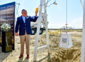 Puesta de la primera piedra para la planta de producción de hormigón en Samborondón.