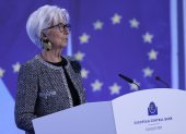 Proyecciones. La presidenta del Banco Central Europeo, Christine Lagarde, evalúa escenarios posibles.