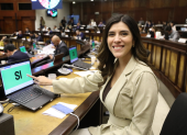 Valentina Centeno mocionó la aprobación de texto íntegro del proyecto de Ley de Integridad Pública, con los cambios aprobados por el Pleno de la Asamblea Nacional.