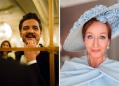 Pedro Pascal, actor chileno-estadounidense de 50 años, y J.K. Rowling, escritora británica de 59 años