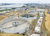 La Planta de Tratamiento de Aguas Residuales Los Merinos tiene un avance de construcción del 62,5%.