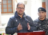 Ministro del Interior John Reimberg habló en una rueda de prensa sobre el proceso de captura de alias "Fito"