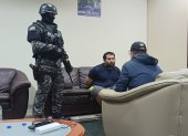 El ministro del Interior John Reimberg acudió al lugar en el que fue recapturado alias Fito el pasado 26 de junio de 2025