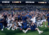El festejo del Al Hilal tras eliminar al Manchester City en el Mundial de Clubes.