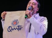 La marca de la ciudad de Quito.
