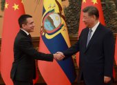El presidente Daniel Noboa y el presidente de China, Xi Jinping.