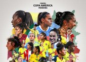 Afiche oficial de la CONMEBOL Copa América Femenina 2024, transmitida por DSPORTS y DGO.
