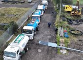 Este 13 de julio de 2025, 60 tanqueros distribuyen agua en el sur de Quito.