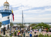 Vista del Cerro Santa Ana, donde Francisco de Orellana consolidó en 1538 uno de los hitos clave de la fundación de Guayaquil.
