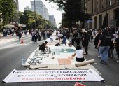 Fotografía de archivo de una manifestación contra el proyecto de ley de licencias ambientales, en Sao Paulo (Brasil).