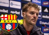 Javier Burrai exgolero de Barcelona SC y su homenaje a Justin Cornejo.