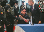 Daniel Salcedo acudió ayer a la Asamblea y señaló al alcalde de Guayaquil y a la RC.