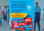 Desmienten convocatoria falsa para agentes de control en Guayaquil.
