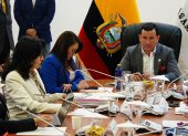 El presidente de la Comisión de Fiscalización Ferdinan Álvarez dió paso para escuchar en la mesa al sentenciado por delincuencia organizada Daniel Salcedo.