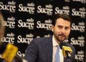 El presidente de la Asamblea Nacional, Niels Olsen, estuvo en Guayaquil para la sesión solemnde del Legislativo con motivo de las fiestas julianas.