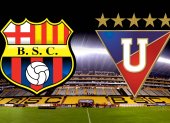 Barcelona SC y Liga de Quito se enfrentan en el estadio Monumental.