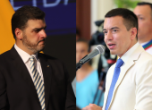 El alcalde Aquiles Álvarez y el presidente Daniel Noboa tuvieron ceremonias por separado por las fiestas de Guayaquil.