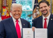Pablo Zambrano fue recibido por el presidente Donald Trump en la Casa Blanca