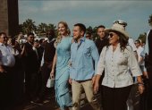 El presidente Daniel Noboa y Zaida Rovira estuvieron juntos en las recientes fiestas julianas de Guayaquil.