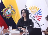 Viviana Veloz fue presidenta de la Asamblea Nacional en el periodo pasado y es la actual jefa del bloque correísta.
