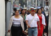 El nuevo presidente de la Conaie, Marlon Vargas, estará al frente hasta 2028.