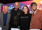 Pablo Guayasamín, Camilo Ramírez, Carolina Jiménez y Gabriel Juncal.