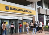 Imagen de una agencia de Banco Pichincha en Guayaquil.