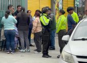 El lugar donde se registró el hecho de sangre fue acordonado por la Policía Nacional.