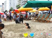 En Santa Elena los turistas empezaron a llegar desde  el 8 de agosto de 2025.