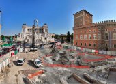 Hallan viviendas romanas y hornos de cal medievales en las obras del metro de Roma.