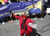 Este 12 de agosto de 2025, los simpatizantes del presidente de Daniel Noboa expresaron mensajes en contra de la Corte Constitucional