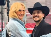 Adela Micha y Christian Nodal.