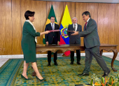 Autoridades de Brasil y Ecuador firman memorandos de entendimiento en áreas clave como tecnología y agricultura.