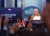 La portavoz de la Casa Blanca, Karoline Leavitt.