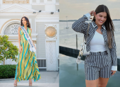 Nadia Mejía y Mónica Crespo son algunas de las influencers ecuatorianas que utilizan el estampado a rayas en sus looks diarios.