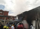La tarde de este 25 de agosto se registró un incendio estructural en Lumbisí, Cumbayá.