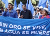 Yaku Pérez presentó la denuncia en contra de Daniel Noboa y su esposa, Lavinia Valbonesi, por las supuestas donaciones que habría recibido la primera dama por parte de una empresa minera.